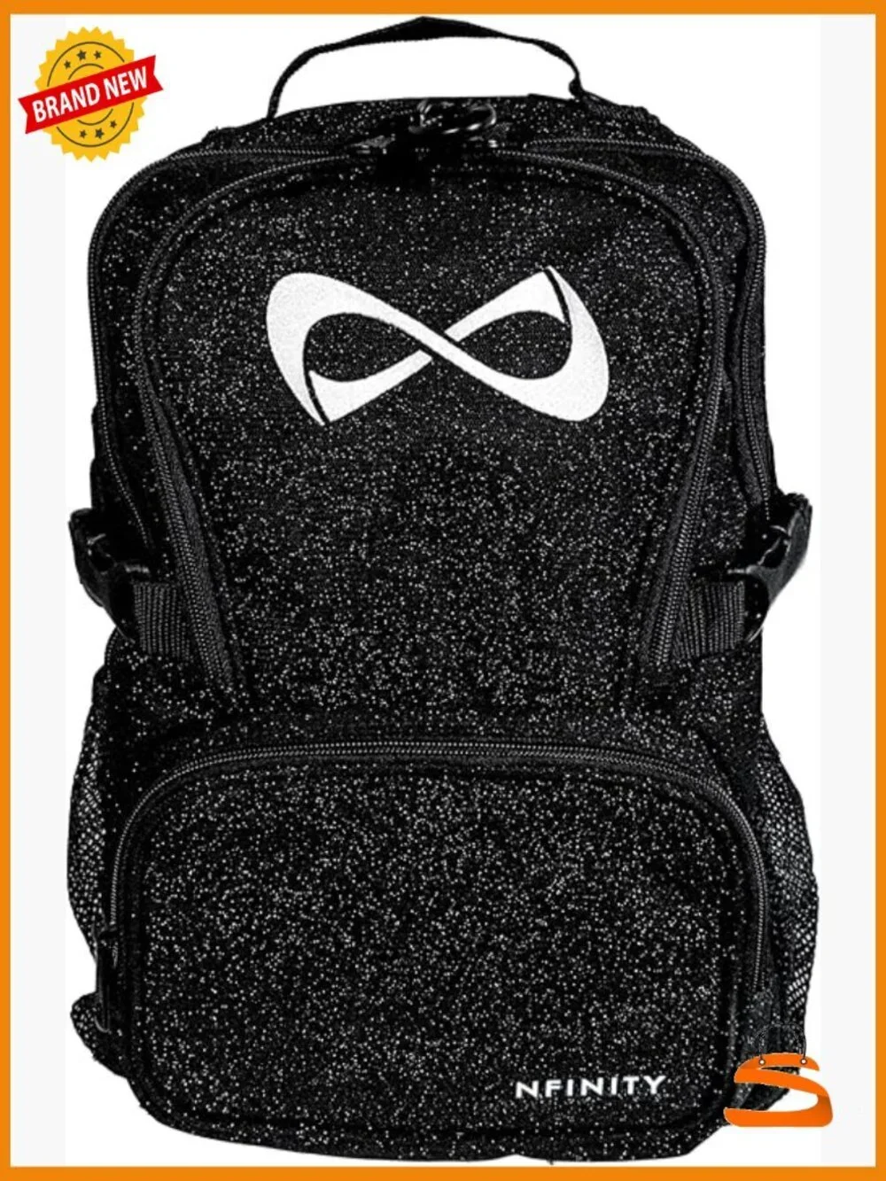Glitter Cheer Backpack with Padded Straps, Spacious & Lightweight